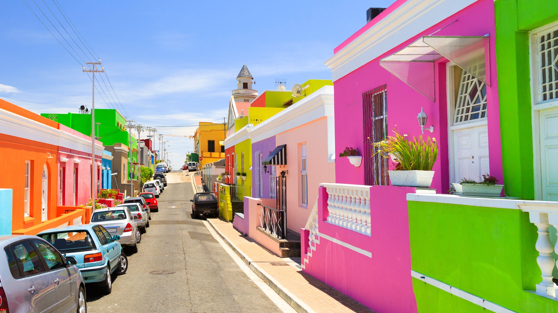 Bo-Kaap colourful houses in Cape Town