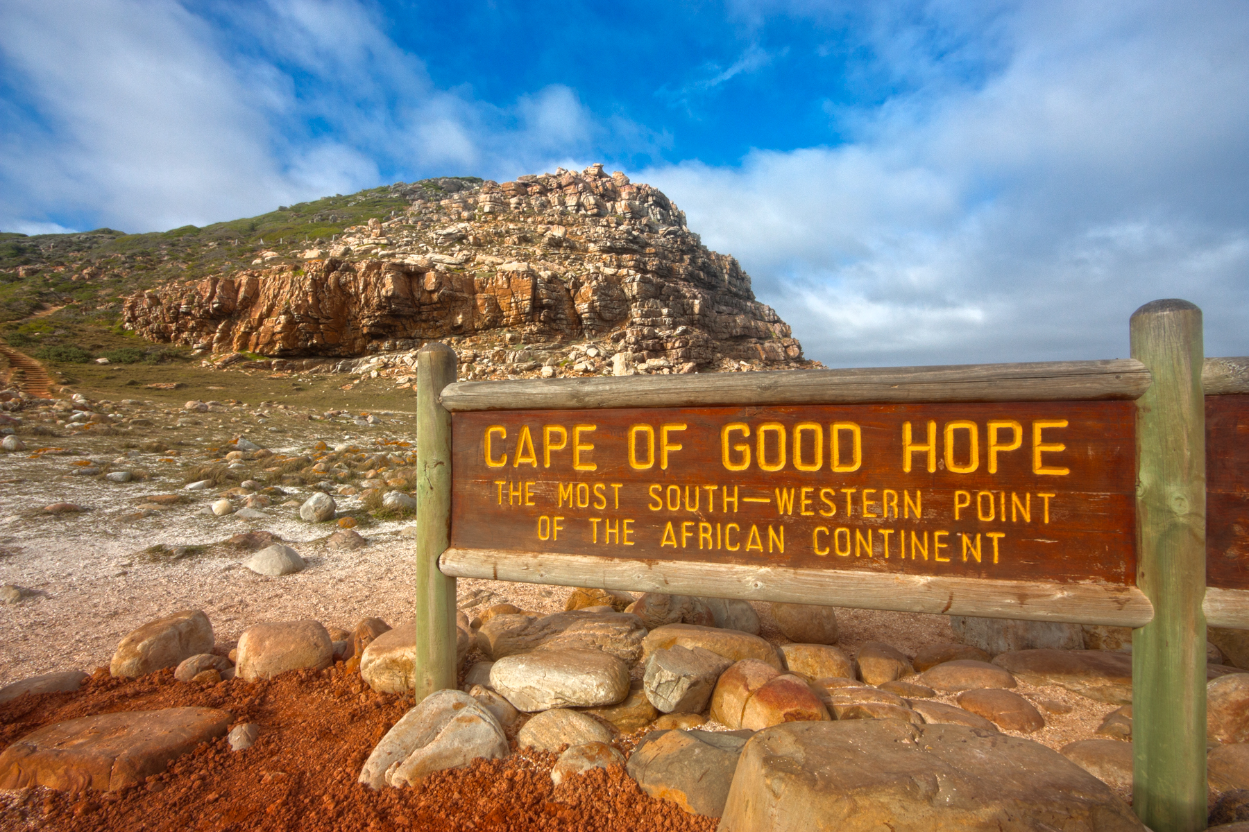 Cape of Good Hope cliffs and ocean view