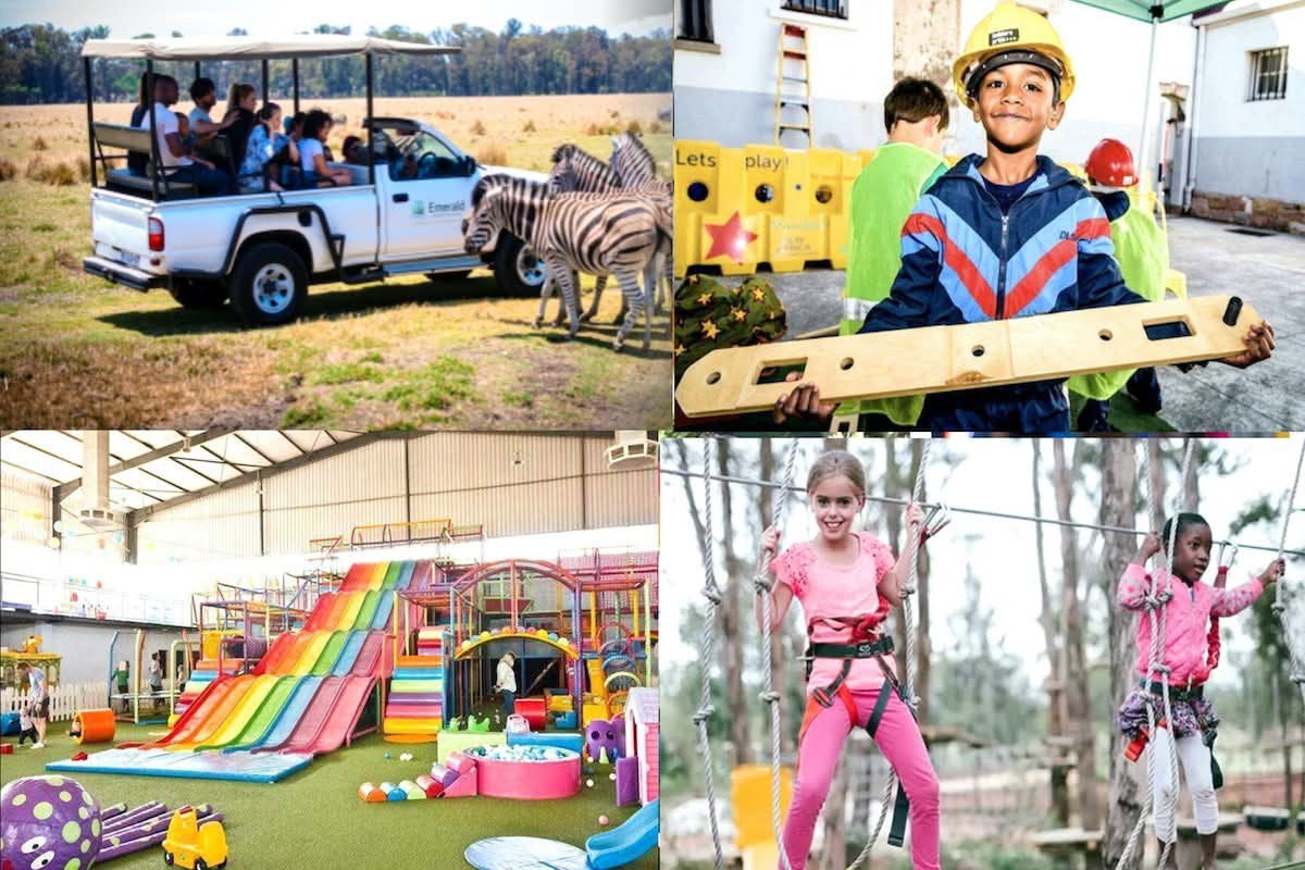 Kids enjoying outdoor adventure activities