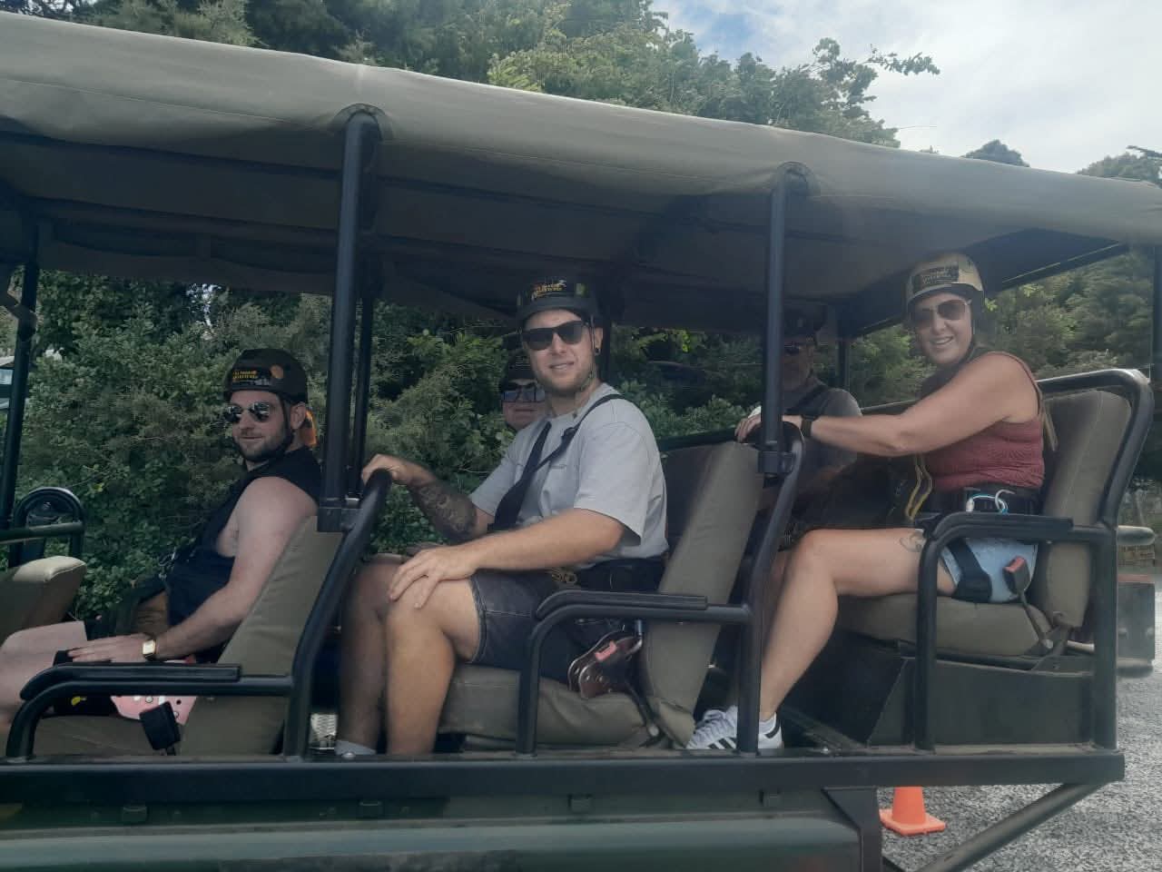 Open-vehicle safari game drive